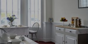 The breakfast room at Surf Haven bed and breakfast, Bude