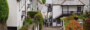 The picturesque village of Clovelly is within easy reach of Bude