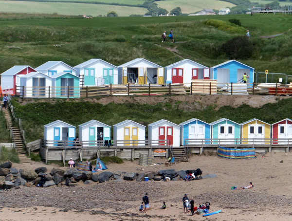 Beach Huts on Summerleaze Beach, Bude Beaches