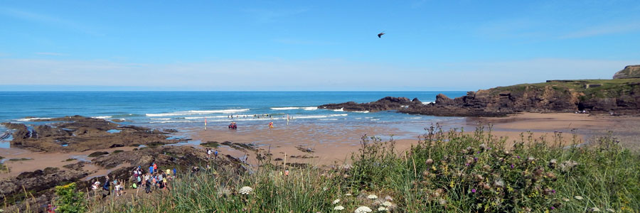 Bude-Beaches-Crooklets-Beach-Bude Crooklet's Beach in Bude, Cornwall - one of the Bude beaches