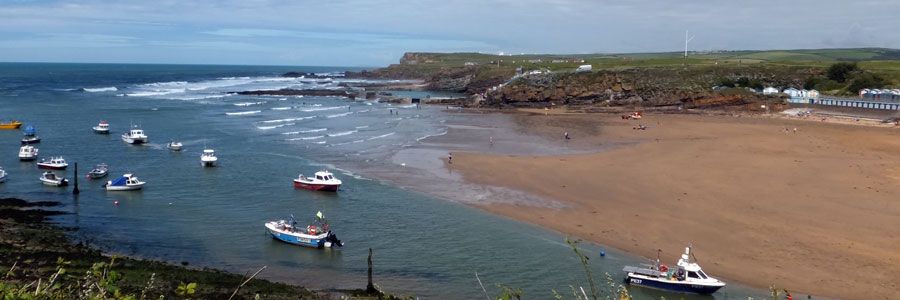 Summerleaze Beach in Bude, Cornwall, one of the Bude beaches