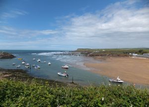Summerleaze Beach in Bude looking north