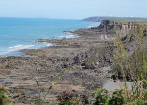 The rocky North Cornwall coast, looking north towards Bude