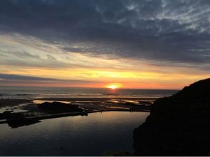 Sunset over Bude sea pool - one of our favourite Bude sunset photographs
