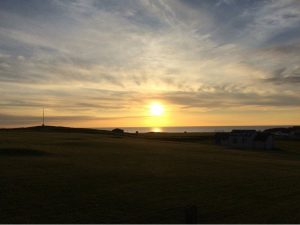 Sunset over Bude & North Cornwall Golf Club - one of our favourite Bude sunset photographs