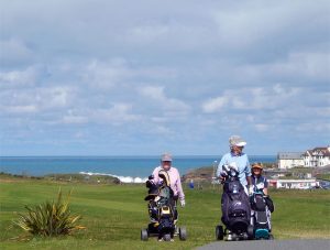 Bude & North Cornwall Golf Course is directly across the road from Surf Haven Bed & Breakfast in Bude